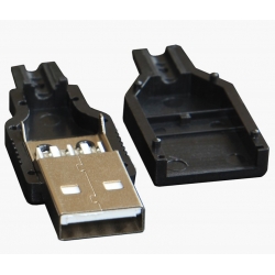 USB SOCKET ตัวผู้ พร้อมฝาครอบ